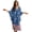 American Flag Stars and Stripes, variant on Kaftan Dress for Women V-Neck Batwing Sleeve Summer Beach Cover Ups Bathing Suit Swimsuit Coverup Casual Comfy Vacation Resort Wear Swimwear, Hummingbird Hydrangea Flower