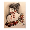 thumbnail image 1 of 12*16 Inch DIY 5D Diamond Painting Kit Full Drill Diamond Painting Women Back View Pattern Acrylic Rhinestone Mosaic Painting Craft Home Wall Decor Gift Frameless, 1 of 8