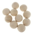 thumbnail image 1 of Abbracc 10/20 Pcs Perles Rondes en Bois Espaceur Rond Sans Trou pour Peinture DIY 50MM, 1 of 9