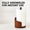 thumbnail image 6 of 2026 New Mountain & Wood Paper Towel Holder Countertop, Effortless One-Hand Tearing,Holds Jumbo and Mega Rolls (Black), 6 of 7