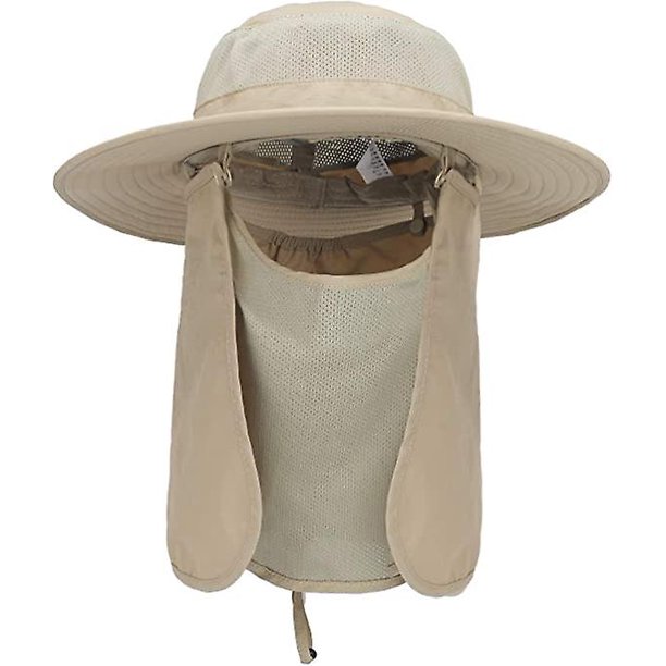Taian Outdoor Sun Hat Upf 50 protección impermeable pesca sombrero cara cubierta verano cuello solapa sombrero Kakhi
