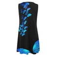thumbnail image 4 of FASHIONWT Casual Floral Print Metal Embellishment Sleeveless Mini Women Sun Dress, 4 of 4