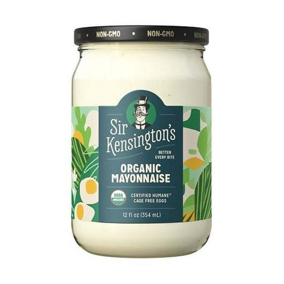 (6 Pack) Sir Kensington's Organic Condiment Mayonnaise, 12 Fl Oz Jar
