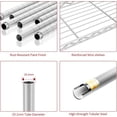 thumbnail image 5 of (2 Pack) M MZG 220 lbs 2 Tier Storage Rack Metal Wire Shelving Unit, Chrome 11.8" D x 27.6" W x 23.4" H, 5 of 8