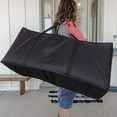 thumbnail image 3 of Christmas Tree Storage Bag, Zippered Container, Water-Resistant Fabric, Organize Seasonal Decorations for Holiday Cleanup, Black, 3 of 5