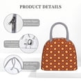 thumbnail image 4 of Disketp 60s and 70s Aesthetic Bolsa Térmica para Almuerzo, Lonchera con Abertura Amplia y Gran Capacidad, Organizador Reutilizable para Mujeres, Hombres y Adultos, 4 of 6