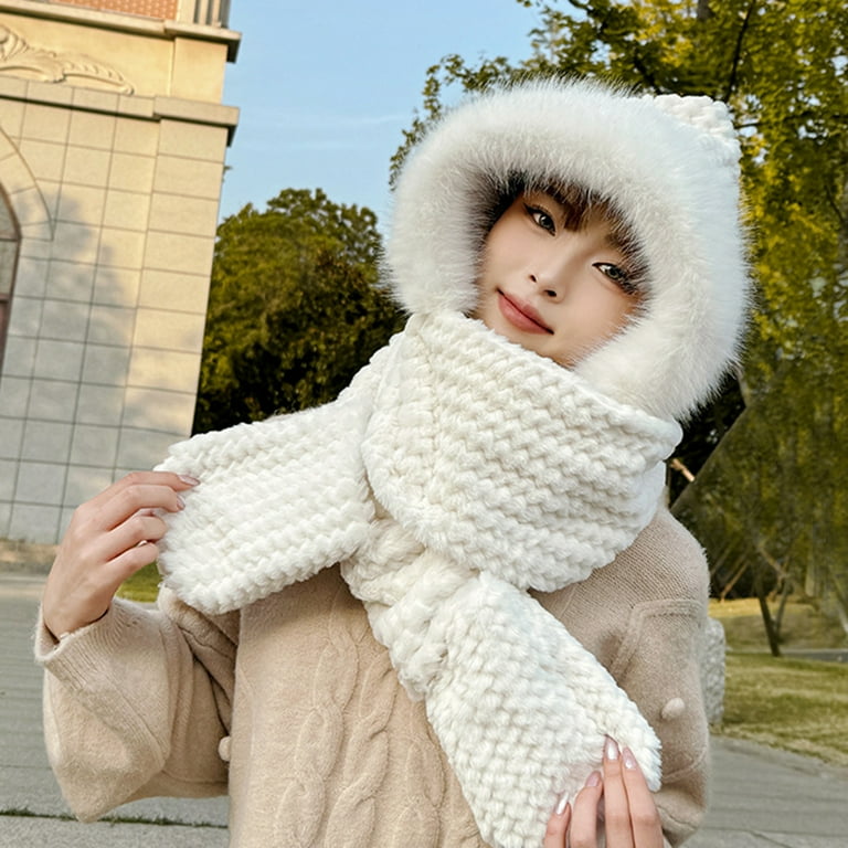 Winter Hat White Scarf And Gloves Set UGG Australia White Knitted