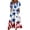 Light Blue, variant on Women's 250th Anniversary Independence Day Round Neck Casual Dress with Pockets Short Sleeve Patriotic Printed Summer Tunic Light Blue S