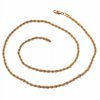 Douhoow 23.6inch Twisted Wrest Rope Chain Necklace Mens Jewelry