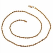Douhoow 23.6inch Twisted Wrest Rope Chain Necklace Mens Jewelry