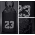 thumbnail image 4 of Unisex Excellent Ball Training Carrying Net Bag Men Women Basketball Backpack Space-saving for Daily Life Black, 4 of 9