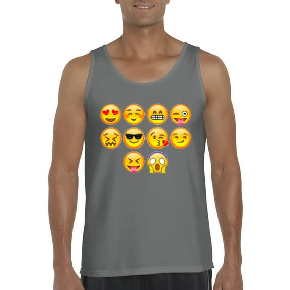Artix - Men's Tank Top for Men, up to Men Size 3XL - Emoji Entourage