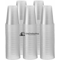 100 pcs Disposable Clear Heavy Plastic Cups 7 Oz Brand New