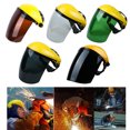 thumbnail image 2 of Pantalla Facial Completa Y Visera Sombrero Casco Protector Ocular Para Cortasetos Blanco Sunnimix Visera de protección facial, 2 of 8