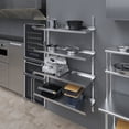 thumbnail image 5 of AmGood 16 in. x 48 in. Four-Tier Metal Wall Mount Shelf | Staunless Steel Shelving for Commercial Kitchen, Closet, Garage, Pantry, etc, 5 of 8