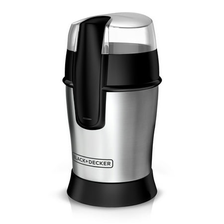 BLACK+DECKER SmartGrind Coffee Grinder with Stainless Steel Blades, Stainless Steel, (Best Coffee Grinder For Moka Pot)