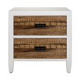 thumbnail image 5 of Modus Table de Chevet Montana 2 Tiroirs en Laque Blanche et Sengon Naturel, 5 of 5