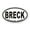 White, variant on CafePress - Breck Breckenridge, Colorado Euro - Sticker (Oval)
