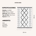 thumbnail image 2 of Tapete Decorativo Urd B&W 120 x 180 cm - Saffron Looms, 2 of 5