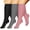 Black Gray Pink, variant on 3 Pairs Copper Compression Socks for Plus Size Women & Men Circulation 20-30 mmHg Knee High- Better Blood Flow, Swelling, Best Support for Medical, Running, Nursing