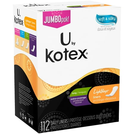 pantiliners kotex unscented lightdays