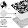 thumbnail image 5 of Black Christmas Snowflake Pattern Bathroom Rugs Sets 3 Piece,Toilet Cover Set,Absorbent Non Slip Bathroom Mats Sets with U-Shaped Contour Rug Toilet Rug Set, 5 of 5