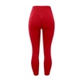 thumbnail image 4 of OSOLU Women Ladies Outdoor New Seamless Push Up Yoga Pants Sports Tights Yoga Jumpsuit Fitness Pants Workout Stretchy Running Tummy Control Joggers Bottoms Red S, 4 of 5