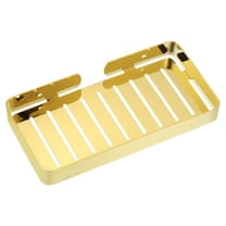 Soap Dish Holder, 304 Stainless Steel Wall Mounted Soap Tray for Shower Wall Kitchen Counter (Gold)
