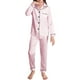 thumbnail image 1 of Niñas Ropa Color Sólido Manga Larga Traje de Hogar 60% Algodón 40% Lino, Invierno Bebé Niños Ropa Conjunto para Niño Pequeño, 1 of 7