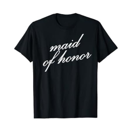 Maid Of Honor Vintage Honour Bachelorette Party Women Gift T-Shirt