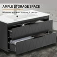 thumbnail image 5 of Eclife 36" Modern Bathroom Vanity with Integrated Sink Top, Faucet, Floating Cabinet, 5 of 9