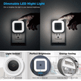 thumbnail image 3 of 4 Pack Upgraded Plug-in LED Night Light with Adjustable Brightness, Dimmable LED Nightlight with Dusk to Dawn Sensor for Bathroom, Bedroom, Kitchen, Stairs, Hallway, 3 of 7