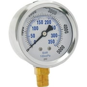 Apache 99019120 2.5 in. Stainless Steel- Glycerin Pressure Gauge