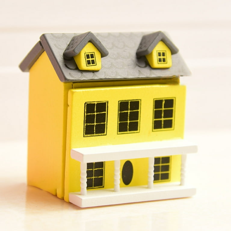 Cute Villa House Simulation Model Mini Dollhouse Ornament Children Play Props