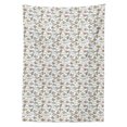 thumbnail image 2 of Aquarium Tablecloth, Theme Inspired Image with Colorful Fishes Algae and Bubbles, Rectangle Satin Table Cover Accent for Dining Room and Kitchen, 52" X 70", White and Multicolor, by Ambesonne, 2 of 2
