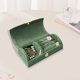 thumbnail image 5 of Caja de almacenamiento de joyas portátil, de terciopelo con cuentas, para viaje, con arco pequeño, caja de embalaje de joyería de moda, almacenamiento universal, 5 of 6