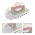 thumbnail image 5 of Quinlirra Easter Gifts for Women and Men Party Colourful Fluorescent Large Composite Styled Hat Party Festival Colourful Cowboy Hat Easter Decor, 5 of 7