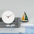 thumbnail image 2 of Reloj de pared silencioso, ideal para el hogar, la cocina, la oficina o . Incluye una escultura de de hierro, un adorno de mesa y una, 2 of 8