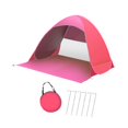 thumbnail image 2 of Tienda de campaña automática a prueba de viento con bolsa de almacenamiento, resistente al desgaste, montaje rápido, multiusos para pesca y senderismo Rosa, 2 of 8