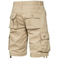 thumbnail image 5 of SDNall Mens Cargo Shorts Work Shorts Mid-Waist Multi-Pocket Casual Sports Shorts (Khaki,Sizes:S-2XL), 5 of 9