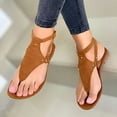 thumbnail image 4 of Anuirheih Wedges for Women Open Toe Buckle Ankle Strap Canvas Sandals Dressy Summer Comfy Sandals Shoes(Retro,Brown), 4 of 6