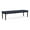 Castillo Batik, variant on Lesro Lenox Steel Polyurethane 3-Seat Waiting Room Guest Bench in Black/Castillo Batik Blue