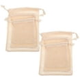 thumbnail image 3 of Tineasur 6Pcs Cotton Drawstring Storage Bags for Fruit and Vegetables Beige, 3 of 8