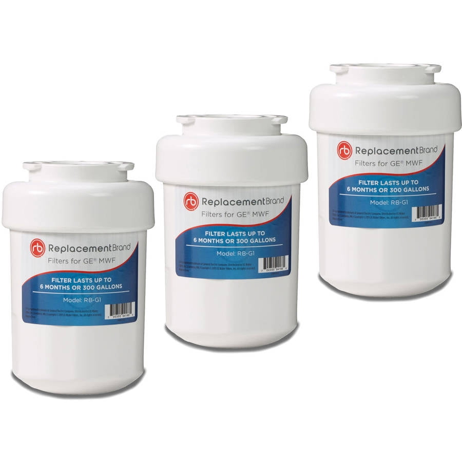 GE MWF Comparable Refrigerator Water Filter, 3pk