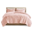 thumbnail image 6 of JERFIT Blush Twin XL Faux Fur Comforter Set with Shams, Ultra Soft Shaggy Bedding, Hypoallergenic & OEKO-TEX Certified, Machine Washable, 6 of 9