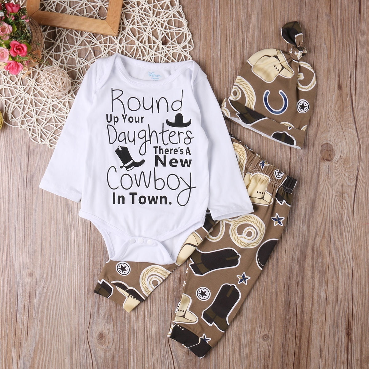 baby girl cowboys outfit