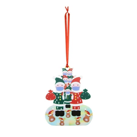 

Guoxxzi Christmas Decorations Clearance Wearing Mask Ornaments 2024 Badly But Yay Merry Christmas Tree Family Decoration