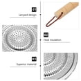 thumbnail image 2 of MasteelfCA 2 Pcs Tapis de Café Poignée en Bois Isolation Tapis de Cuisson de Table, 2 of 7