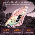 thumbnail image 2 of CASEFIV for Samsung Galaxy S26 Case,[Magnetic Invisible Stand][Military-Grade Drop Protection] Slim Glossy Marble Pattern Back Shockproof Protective Phone Cover,Rose Gold Marble, 2 of 6