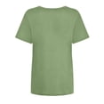 thumbnail image 3 of WILLBEST T-Shirt Mode Décontractée pour Femmes Imprimé Ruban Promotionnel International Manches Courtes Col Rond T-Shirt, 3 of 4
